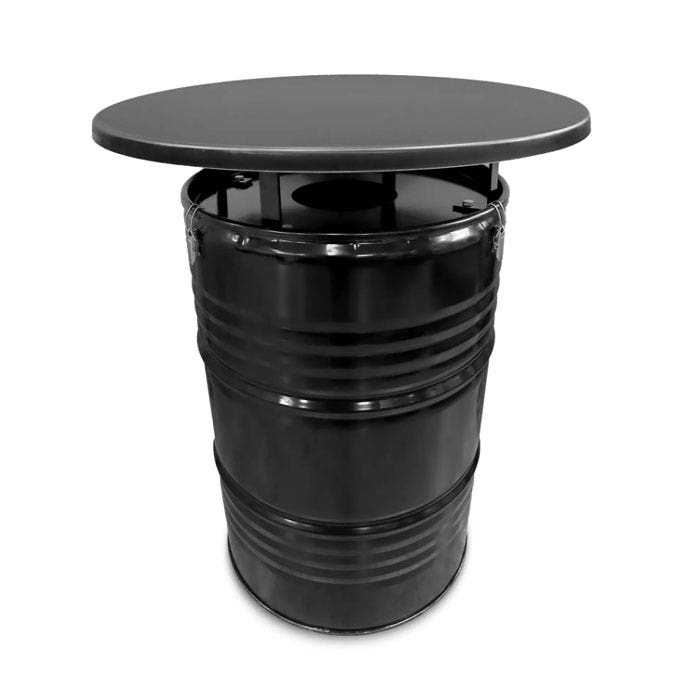 BinBin Olievat statafel 200L - Statafel en prullenbak - Met zwart blad