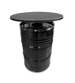 BinBin Olievat statafel 200L - Statafel en prullenbak - Met zwart blad