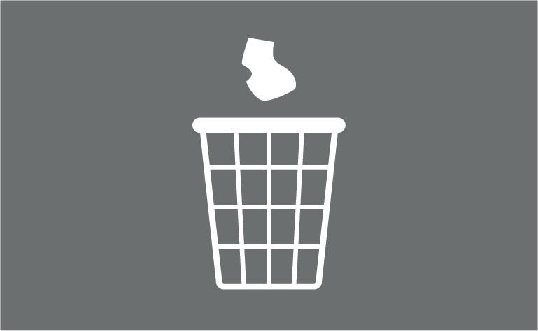 Pictogramsticker 65x40 mm rest grijs