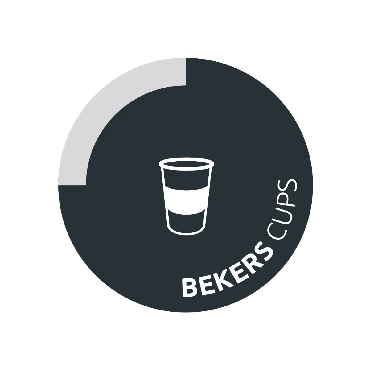 Containersticker bekers/cups 