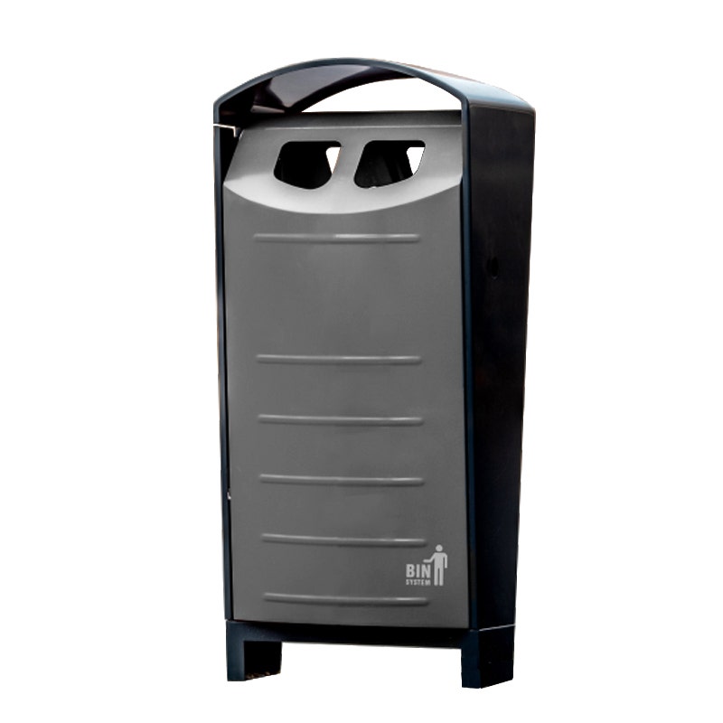 BINsolumn buitenafvalbak 100 liter antraciet