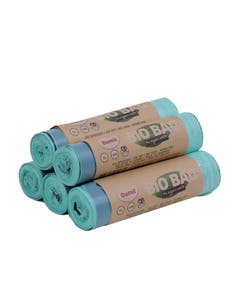 Biozakken 5 liter groen 35x37 cm met trekbandsluiting - 50 stuks