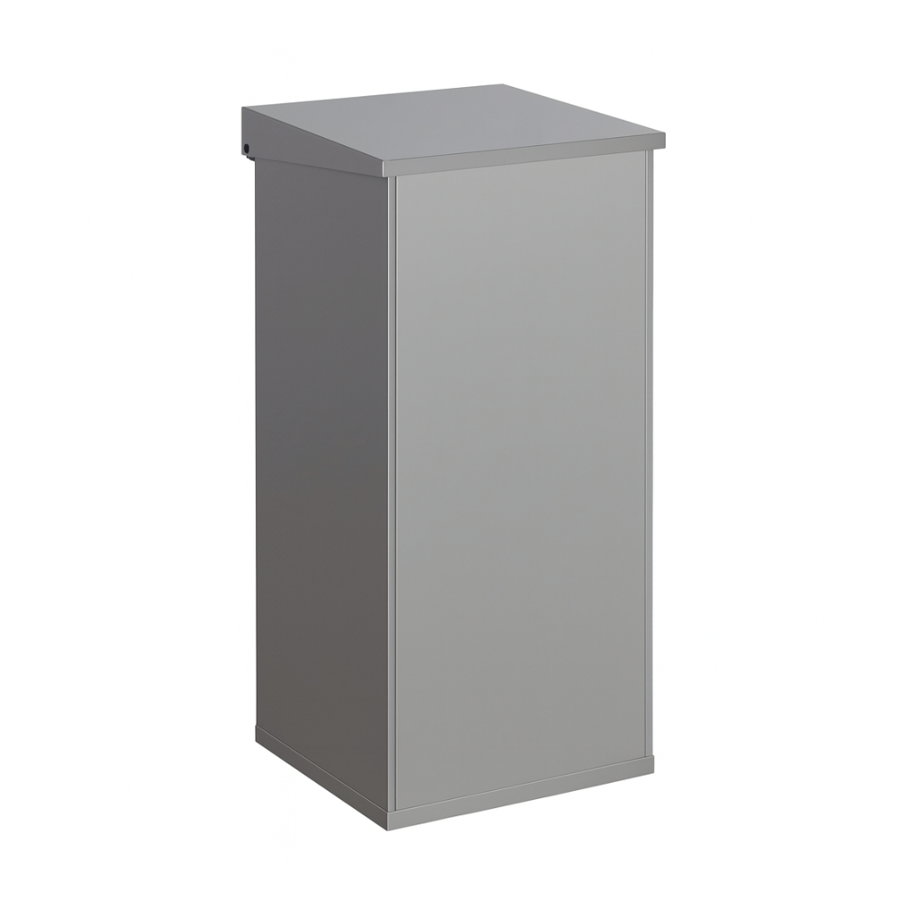 Carro-Lift afvalbak 110 liter aluminiumgrijs - Klep met demper