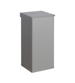 Carro-Lift afvalbak 110 liter aluminiumgrijs - Klep met demper