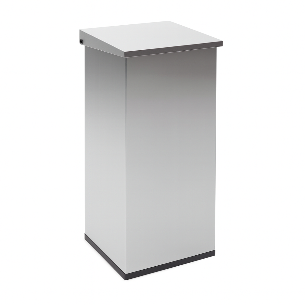 Carro-Lift afvalbak 110 liter RVS - Klep met demper - HACCP prullenbak