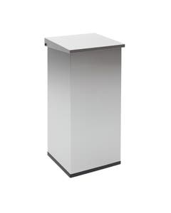 Carro-Lift recycling afvalbak 2x52,5 liter mat RVS - klep met deksel