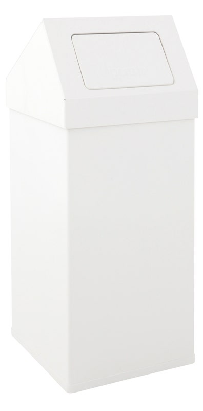 Carro Push prullenbak 55 liter wit