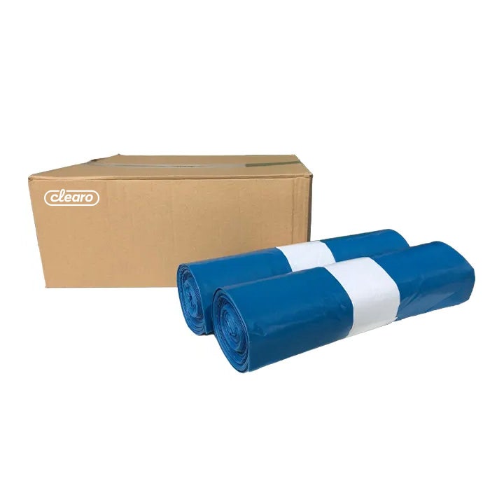 Containerzakken 240 liter blauw - 65/25x140cm T70 - Doos 100 stuks