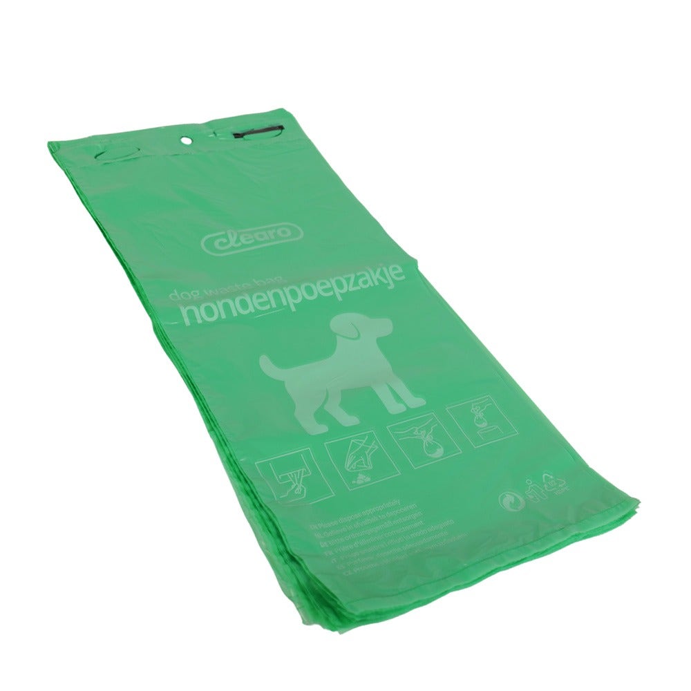 Clearo hondenpoepzakjes op blok groen
