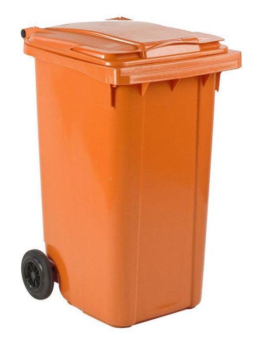 Minicontainer 240 liter oranje kopen? Afvalcontainers uit voorraad ...
