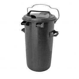 Vuilnisbak van 110 liter met wielen, ideaal voor plasticrecycling