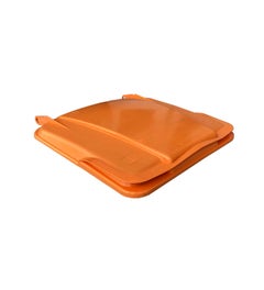 Deksel 180 liter container oranje