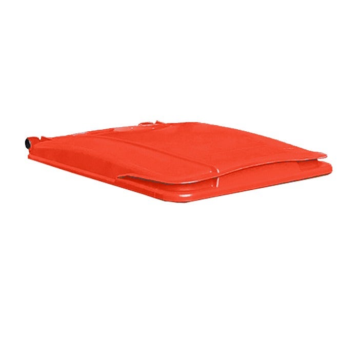 Deksel 360 liter container rood