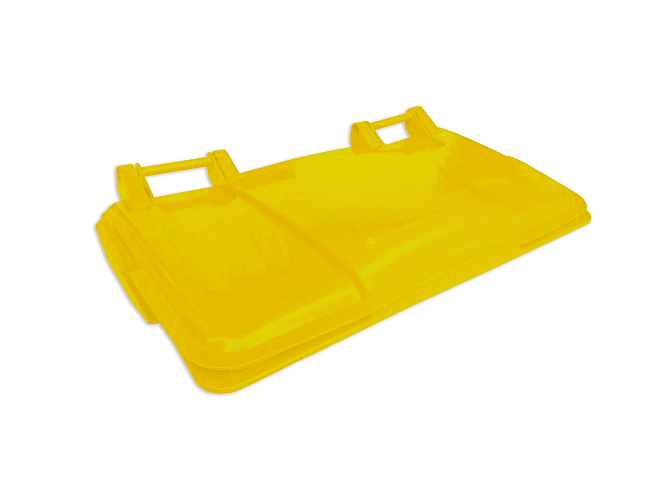Deksel 660/770 liter geel