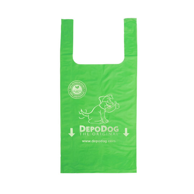 Hondenpoepzakje 200×370mm 15my groen - Doos 2000 stuks