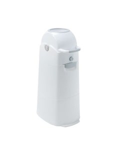 DiaperChamp Medium Luieremmer - 50 luiers - wit,zilver