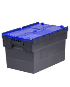 Distributiebak 63 liter - zwart-blauw dicht