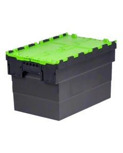 Distributiebak 63 liter - zwart-groen dicht