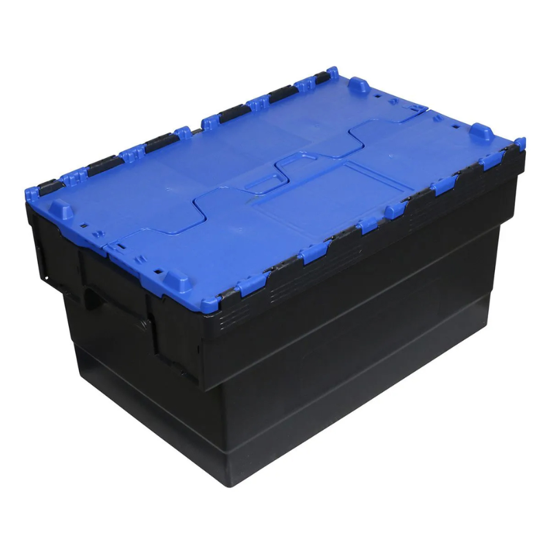 Distributiebak 55 liter - zwart-blauw dicht