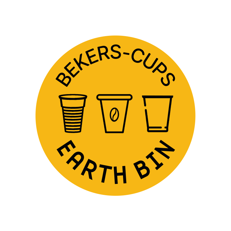 EarthBin forexplaatje - Beker geel