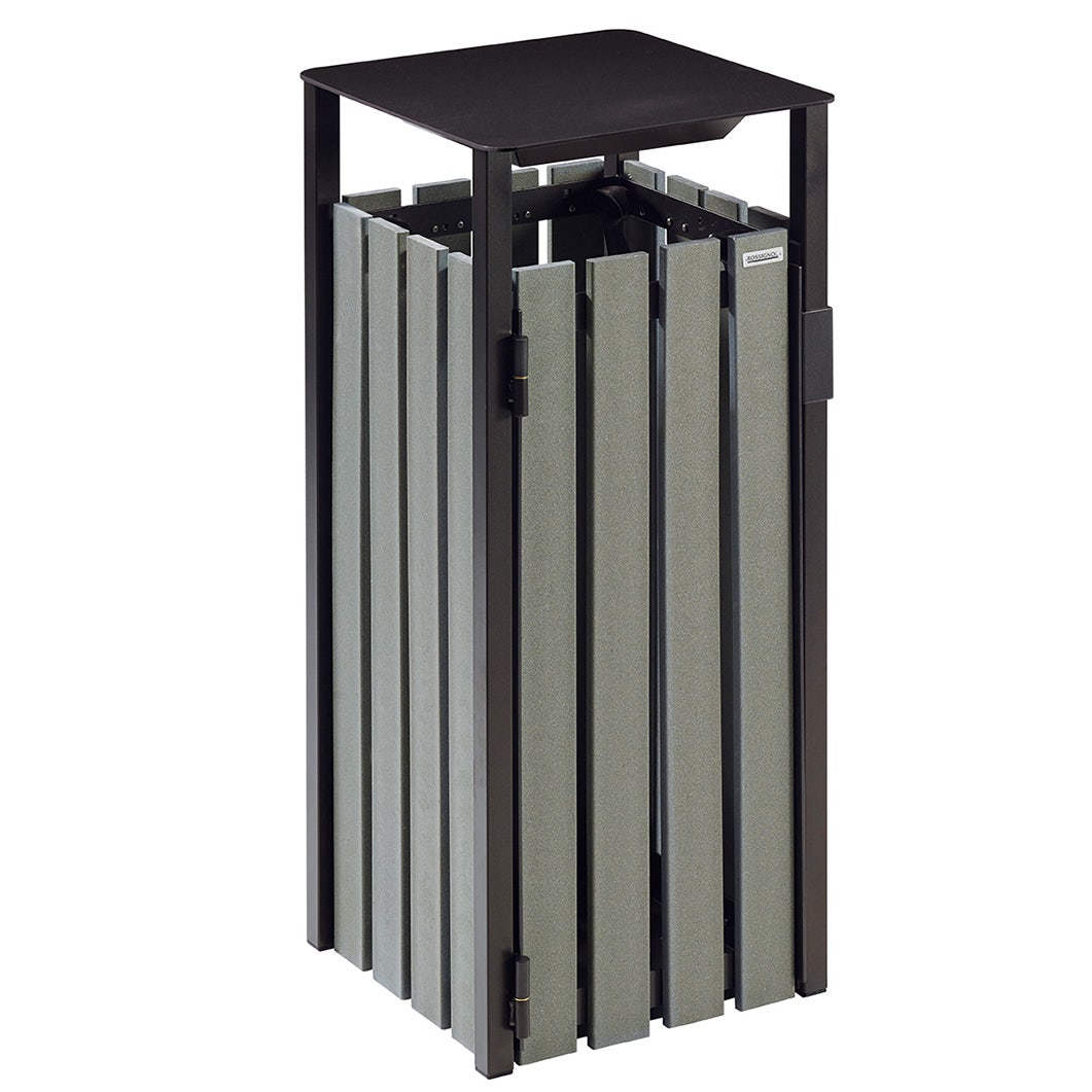 Buitenafvalbak Eden Etik 110 liter met kunststof latten 