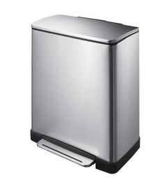 EKO E-Cube pedaalemmer 50 liter mat RVS