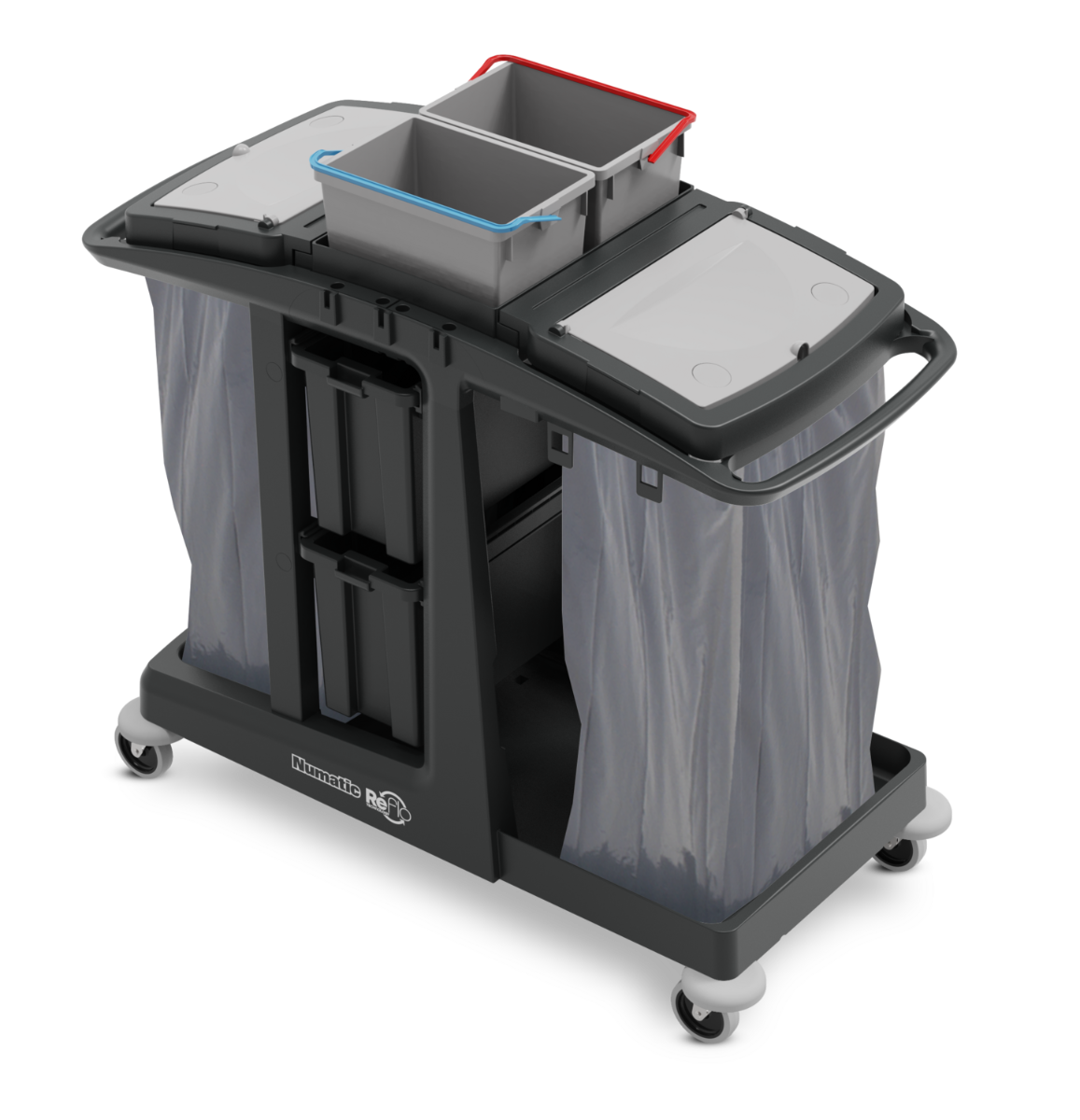 Numatic werkwagen ECO-Matic EM6 2x 10 liter 