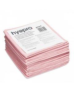 Microvezeldoek Hy@pro Pearl 40x40cm 350 grams roze - Pak 10 stuks