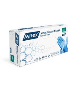 Hynex nitril handschoen blauw ongepoederd - Maat S - Doos 100 st