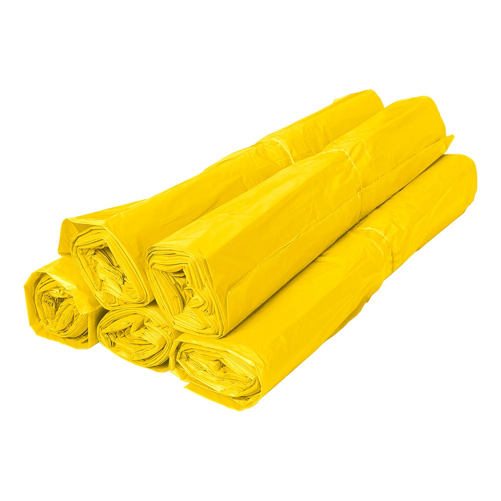 Afvalzakken 58x100cm T23 HDPE geel - Doos 500 stuks
