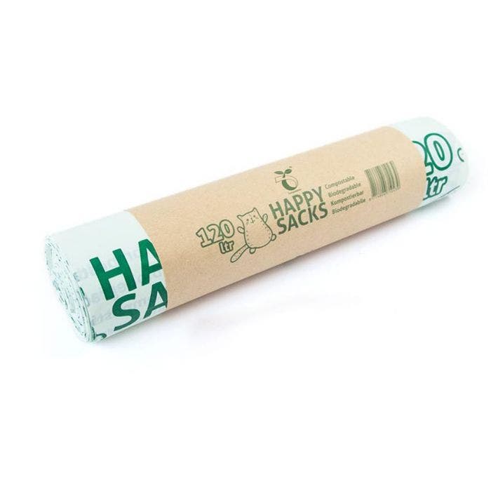 Happy Sacks bio containerzakken 120 liter 93,5x115cm - Doos 3 rollen à 10 stuks