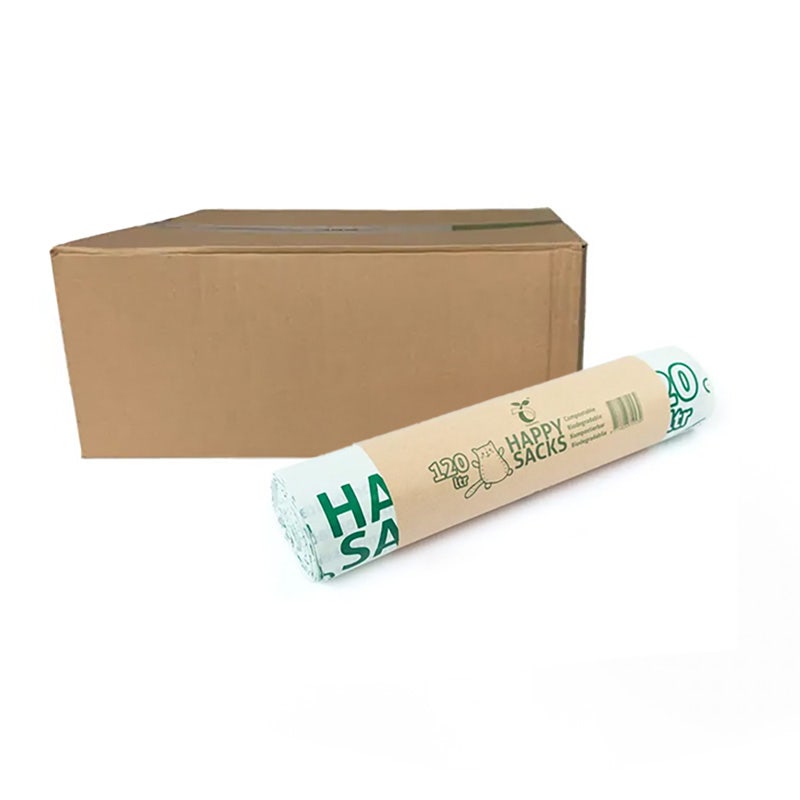 Happy Sacks bio containerzakken 120 liter 93,5x115cm - Doos 15 rol à 10 stuks