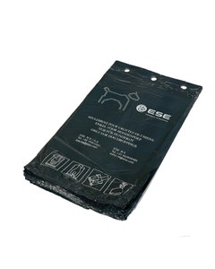 Hondenpoepzakjes 205x325 + 30mm 15my op blok groen - Doos 2000 stuks