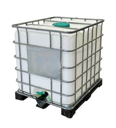 IBC container 1000 liter - Vloeistofcontainer - Kunststof pallet - Gebruikt A-keus - Gereinigd