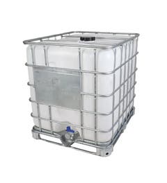 IBC container 1000 liter -Stalen onderstel - Gebruikt - Ongereinigd