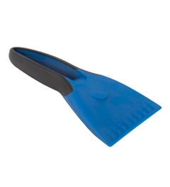 IJskrabber met rubberen handgreep blauw