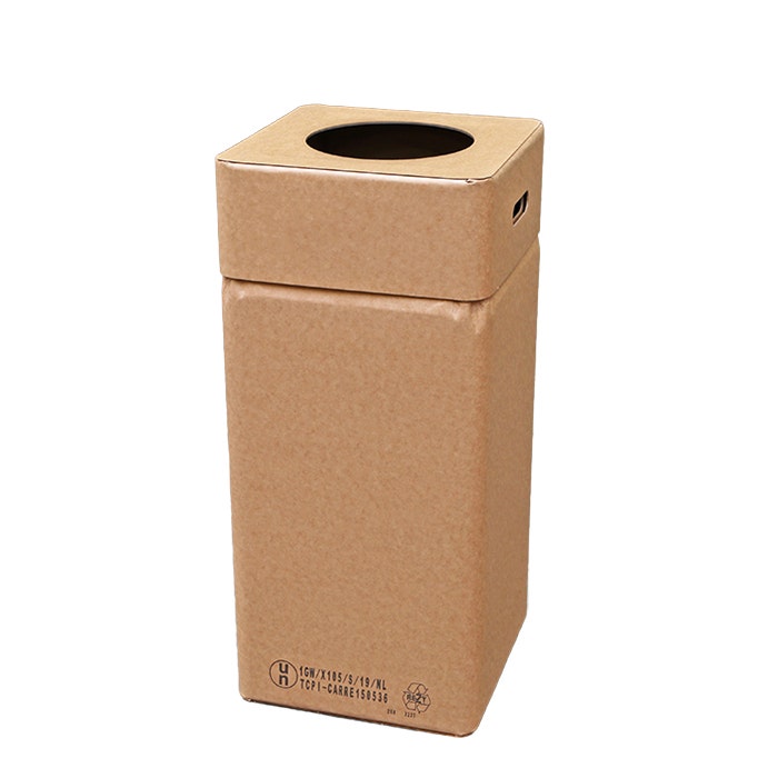 Kartonnen Afvalbak 105 liter  - Hoogte 80 cm