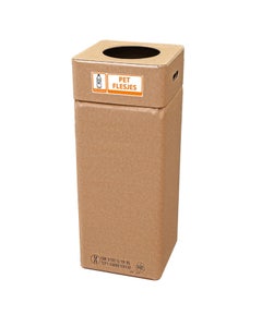 Kartonnen Afvalbox XL 130 liter - 97cm | PET-flesjes - Inzameling PET-flesjes