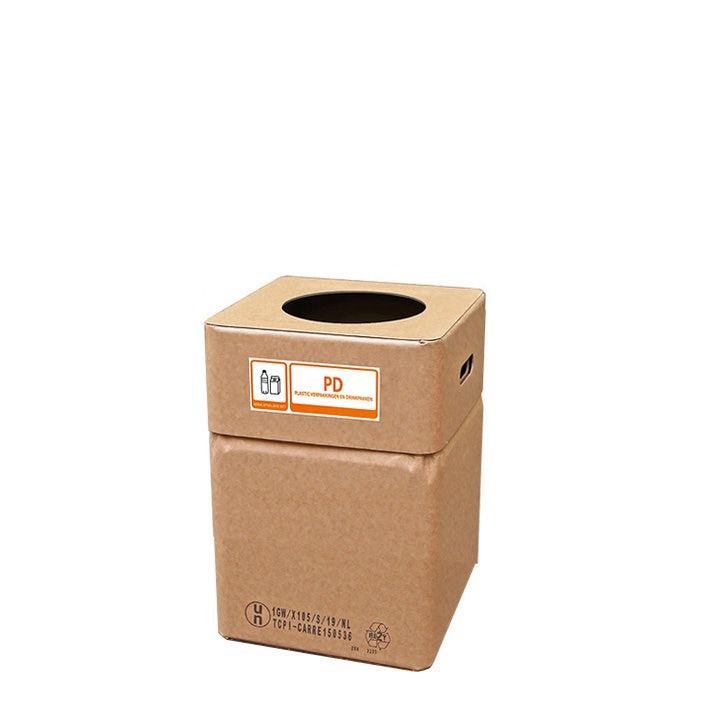 Afvalbox karton 60 cm 75 liter voor PD-afval
