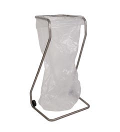 Afvalzakhouder 400 liter RVS - met wielen