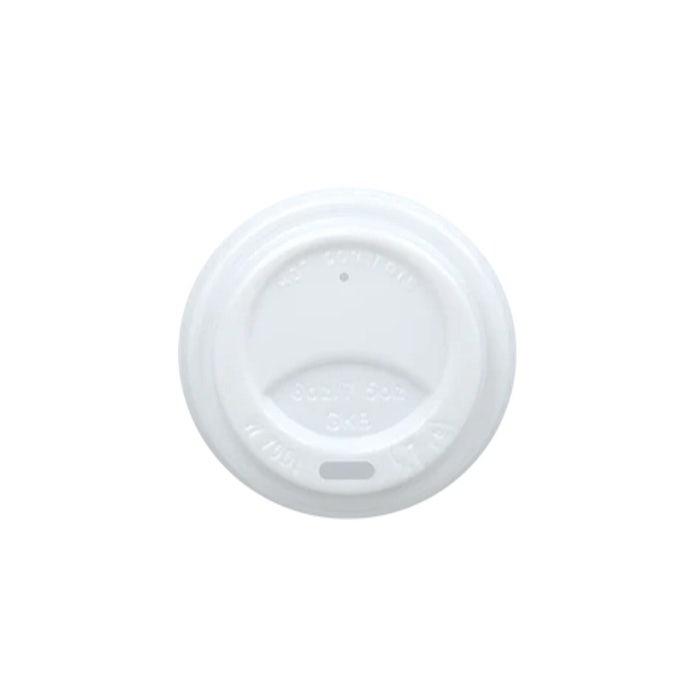 Koffiedeksel wit 1000 stuks voor 180 cc 70mm