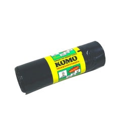 KOMO trekbandzakken 60 liter grijs 60x80cm 43my - Rol à 15 stuks