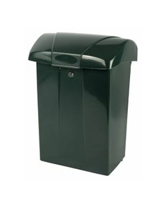 Kunststof brievenbus groen - COFA brievenbus - Model PTT - Met slot