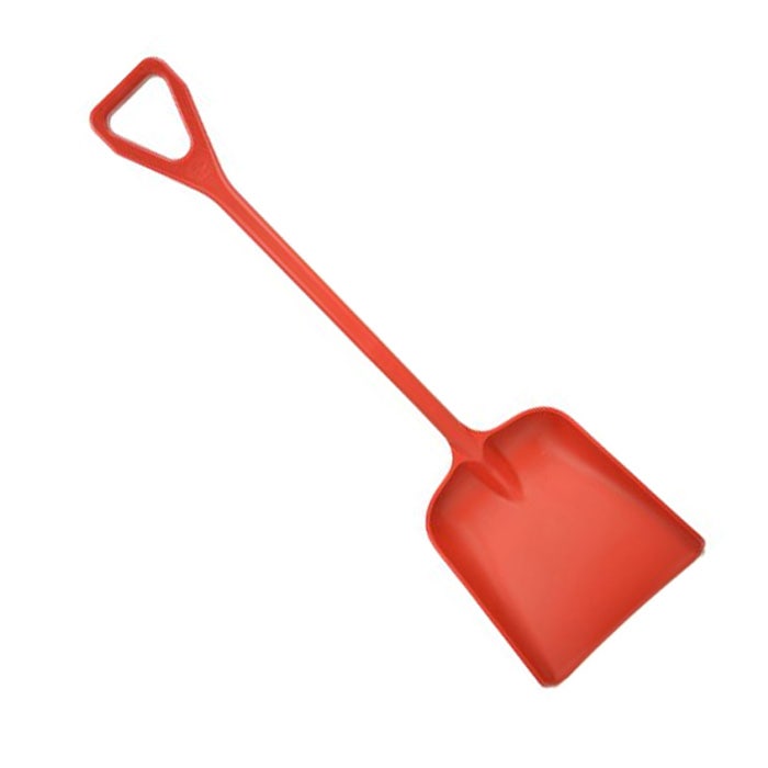 Kunststof spade rood - Kunststof schep