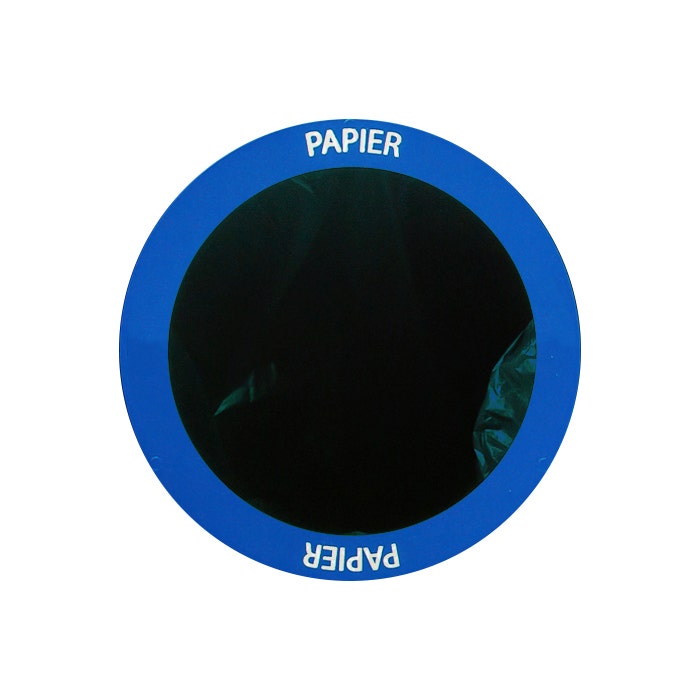 Fractierand Split blauw - Papier