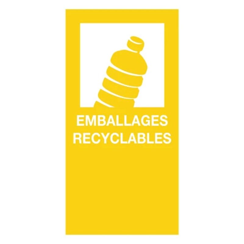 Magneetsticker 90x180 mm emballages recyclages