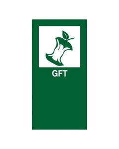 Magneetsticker 90x180 mm GFT groen