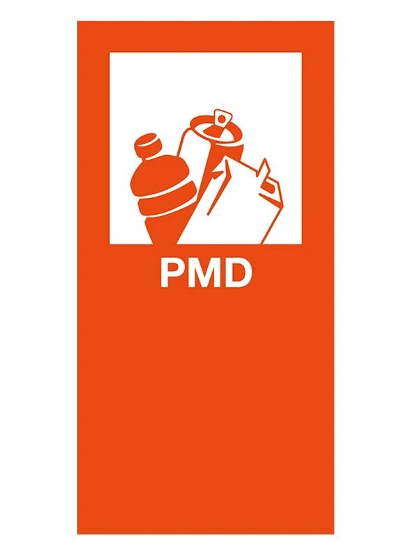 Magneetsticker oranje PMD