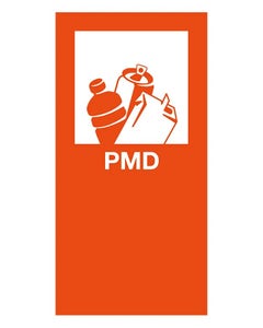 Magneetsticker oranje PMD