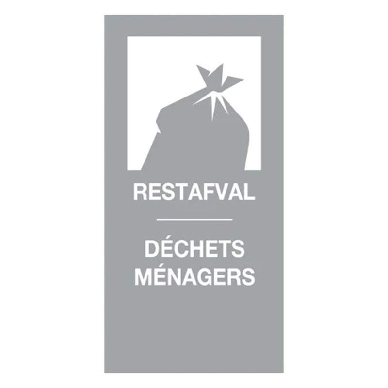 Magneetsticker 90x180 mm déchets ménagers